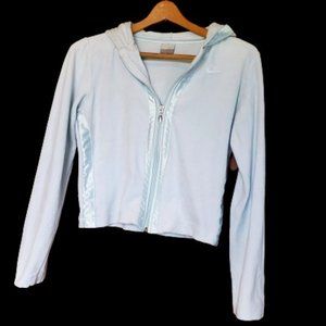 Women's Vintage Nike Hoodie Velour Full Zipper Athletic Track Jacket